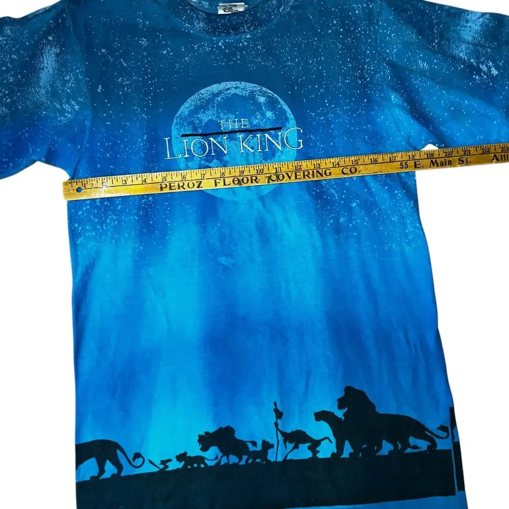 Vintage Disney's Lion King single stitch embroidered double sided t-shirt - Picture 2 of 8